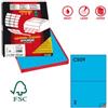 MARKIN Etichette adesive C-509 - in carta - permanenti - 210 x 148,5 mm - 2 et-fg - 100 fogli - blu - Markin (unità vendita 1 pz.)