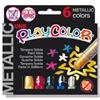 Instant Tempera solida in stick Playcolor - 10gr - colori assortiti - Instant - astuccio 6 stick metal (unità vendita 1 pz.)