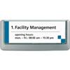 DURABLE Targa per porte-pareti Click Sign - 14,9 x 5,3 cm - Durable (unità vendita 1 pz.)