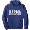 Karma Kollektion Karma Regola già | Karma Felpa con Cappuccio, Unisex per Adulti, Grigio Scuro, M