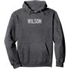 WILSON Name Text Desings Wilson Felpa con Cappuccio, Unisex per Adulti, Navy, S