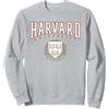 Harvard University Stemma Classico dell'Università di Harvard Felpa, Unisex per Adulti, Grigio Melange, XXL