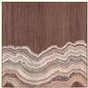 DRW Quadro astratto stampato in beige, nero e marrone 90x90x3.8 cm