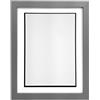 FRAMES BY POST - Cornice portafoto H7, 25 mm, Colore: Bianco, Legno, Argento., 36 x 24 Image Size 30 x 20 inch