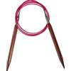 KnitPro 120 cm x 8 mm Cubics Ferri circolari fissi Rosewood