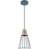 GTV Sospensione GTV KALIOPE, plafoniera, 8266, AC220-240V, 50/60Hz, 1*E27, max. 40 W, IP20, diametro 18 cm, semplice blu
