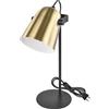 EMOS - Lampada da scrivania di design NINA in metallo con attacco E27 - Lampada da tavolo vintage per lampadina E27 - Lampada da comodino con cavo da 150 cm e spina europea - Lampada da lettura senza