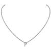 Suplight Collana Donna con lettera da A a Z con zirconia cubica collana con iniziale ciondolo lettera colore argento/oro collana iniziale confezione regalo