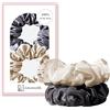 townssilk Seta Scrunchie - Set di 2 pezzi, 100% seta di gelso 6A/22 Momme, con struttura delicata, certificato Oeko-Tex, delicato sui capelli e voluminoso, elastico senza impronte