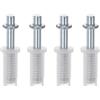 M METERXITY 4-Pack Hardware Per Porte A Battente, Kit Riparazione Cerniere Superiori Per Porte A Battente Ricambio Per Armadi Scorrevoli