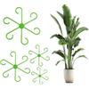 RoserRose Set di Supporti per Piante - 8 Supporti per Piante Perenni, Fiori, Rose, Pomodori - Aiuto per Piante Rampicanti Monstera - Tutele per Piante da Interno, Piante Perenni e Fiori (8, Verde)
