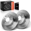 Frankberg Set di dischi freno incl. 2x Dischi Freno Posteriore Pieno Diametro292mm Compatibile con Juke F15 Qashqai +2 I J10 NJ10 Replace# 43206JD00A, 432062FL0AC264