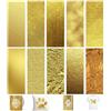 TriUnytion Carta Transfer Infusible Ink, 10 Pezzi Carta di Trasferimento Infusibile Pre-Colorazione 11,5 x 30,5 cm Fogli di Inchiostro Infusibile per DIY T-Shirt, Tazze, Tessuti (Dorato)