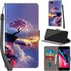 PHINIENLAND Cover per iPhone 7/8 / SE 2020/2022 Case PU Pelle Custodia [Kickstand] [Chiusura magnetica] [Slot per Schede], Portafoglio Flip Custodia per iPhone SE,Montagna