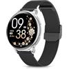 AIMIUVEI Smartwatch Donna, 1,27" HD Orologio Smartwatch con Chiamate, Fisiologia Femminile, 120+ Sport, 24H Cardiofrequenzimetro SpO2, Sonno, Passi, IP68 Smart Watch Fitness Android iOS Nero Argento