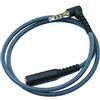 KetDirect Cavo adattatore per cuffie stereo da 50 cm ad angolo retto a 4 poli maschio da 3,5 mm a 4 poli femmina da 3,5 mm per cuffie stereo audio cuffie auricolari cavo adattatore cavo intrecciato