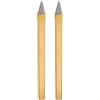 QUARKZMAN 2 Pezzi Scalpello A Freddo 17mm Larghezza 250mm Lunghezza Acciaio Lega Alta Durezza Trattamento Termico Scalpello A Freddo Puntato Per Taglio Rivetti Ferro Acciaio Rame Grigio Oro