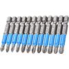 Fixinus Set di punte magnetiche a croce Pozidriv da 12 pezzi, attacco esagonale da 1/4, punta a croce, punta di azionamento PZ1, PZ2, PZ3, PH1, PH2, PH3-50 mm di lunghezza