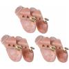 TUKA-i-AKUT Tkb6000-41-3p, Tendiscarpe Unisex-Adulto, 3 Paia | Legno Naturale, Gr. 41-42