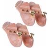 TUKA-i-AKUT Tkb6000-45-2p, Tendiscarpe Unisex-Adulto, 2 Paia | Legno Naturale, 45-46