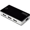 Digitus Mozzo USB DIGITUS - 7 porte - USB 2.0 ad alta velocità - 480 MBit/s - Plug&Play - Cavo di collegamento 66 cm - Nero, Custodia In Plastica