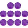 QUARKZMAN Copriinterruttori Per Pedali Chitarra Plastica 3/8 Viola 10pz | Tappi Pulsanti Copertine per Interruttori Pedali, per Effetti Chitarra