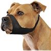 Mayerzon Museruola per pitbull, morbida museruola per bulldog americani, boxer, rottweiler, anti abbaiare, mordere, mordere, paradenti per cani a muso medio grande e corto, per toelettatura e visite