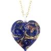Venetiaurum - Collana Lunga con Pendente a Cuore in Vetro Originale di Murano e Argento 925 - Gioiello made in Italy certificato