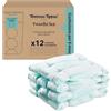 Tommee Tippee Sacchetti per mangiapannolini Twist & Click, 12 ricariche da 10,5 metri, pellicola antibatterica* multistrato, da inserire nella ricarica in uso, 12 x 10,5 m