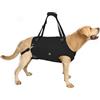 Coodeo Imbracatura per Cani, Sling di Supporto e Riabilitazione Regolabile con Cinghie Padded e Traspiranti per Cani Anziani, Disabili e con Infortuni Articolari. (Nero, 2XL)