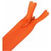 SHTGOI 2 cerniere invisibili in seta, 60 cm, divisibili, cerniere sottili con testa lampo, taglia 3, eleganti cerniere da cucire per vestiti, cuscini, borse, astuccio arancione