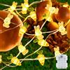 Gcstnn 2M 1 Confezione di Corda Luminosa Catena di Luci di Pasqua a Batteria, 2M 20LED Luci con 6h Timer, IP65 Impermeabile Regalo di Pasqua per Bambini Camera da Letto Partito In/Esterno Pasqua Decor