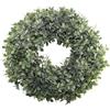 Minnhua Ghirlanda di Eucalipto Artificiale 47 cm Ghirlanda Primaverile per Porta Verde Corona Artificiale di Eucalipto 2 Supporti PVC Corona Estiva per Porta Estate Matrimoni Decorazioni
