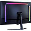 URCheers Barra luminosa ambientale RGB, barra luminosa sotto il monitor, striscia LED ambientale posteriore del computer, striscia LED al neon a 3 lati, porta USB retroilluminata per PC, lampada cambia colore