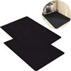 TESSTSY Tappetino Macchina Caffè, 2 Pezzi Tappetino Scolapiatti Assorbente, 30x40cm, Per Macchine da Caffè, Cucine, Lavandini e Bagni (Nero)
