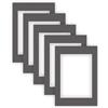 nielsen Conservation Cartoncino Passepartout 2,2 mm, set di 5, formato esterno 29,7x42 cm per formato immagine 21x29,7 cm, struttura grigio grafite