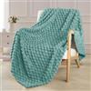 Exclusivo Mezcla Coperta Plaid Pile da Divano, 130x170 cm, Turchese