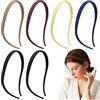 Qufiiry 6 Pezzi Cerchietto Capelli Donna, Cerchietto Capelli Donna Plastica, Cerchietti Sottili per Capelli Ideali per Occhiali e uso Quotidiano