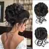 Meisi Chignon con clip con artiglio, extension sintetiche per donne e ragazze (#1B)