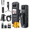 BOBLOV A26 Mini Body Camera 4K 64 GB, obiettivo ruotabile, piccole bodycam con visione notturna, registrazione video 6 ore, personale, Fotocamera