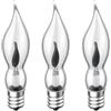 ShuoHui Dekoeffekt - Lampadina decorativa a candela tremolante, E10, 230 V, 1,5 W, luce tremolante (3)