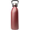 Qwetch - Borraccia termica TITAN ROC 2L Safety Red - Ultra resistente con rivestimento antigraffio - 48 ore freddo/16 ore Caldo - Impermeabile, lavabile in lavastoviglie - Borraccia in acciaio inox