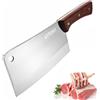 Kitory 18cm Mannaia Coltello, Coltello da Cuoco Cinese Professionale, Acciaio Inossidabile ad Alto Tenore di Carbonio, con Impugnatura Ergonomica