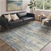 GENIMO Tappeto Moderno in Blu Denim con Design Astratto, Tappeto a Pelo Corto 160x230 cm Lavabile in Lavatrice e Antiscivolo per Soggiorno, Camera Matrimoniale, Pratico e Facile da Pulire