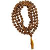 NAISHA Certificato originale 5 Mukhi 8MM Rudraksha Mala, Indossare & Japa Mala, Autentico Rudraksh naturale genuino per uomo e donna con certificato di laboratorio., Legno, Rudraksh