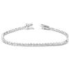 SCICCHERIE Bracciale Tennis 19 CM Modello CIPOLLINA Argento 925% E ZIRCONI 1.5 MM