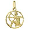 NKlaus Sagittario segno zodiacale 333 8 carati oro giallo 15mm ciondolo oroscopo zodiaco 9157
