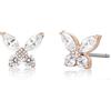 Limerencia G23 Orecchini Titanio Donna Bambina con Zirconia Cubica, 20G Orecchini Medici Senza Nichel per Orecchie Sensibili