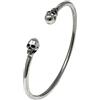 VN Jewelry TreasureBay - Braccialetto da donna in argento Sterling 925 con teschio