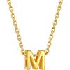 Supcare Collana Donna in Acciaio Inossidabile，Ciondolo Donna Oro con Lettera M Lunga 41cm+27cm estenzione di catena, Collana Ragazza Iniziale per Anniversario, Idee Regalo